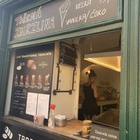 menu at Waffle Point U Kajetana in Prague