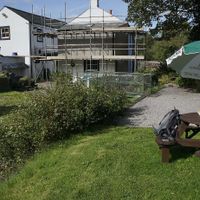 And a very nice Beergarden with a small beck. at Fox and Hounds Inn in Cleator