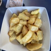 Patatas bravas  at Sa Capca in Blanes