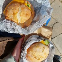 crumbed burger at Sa Capca in Blanes