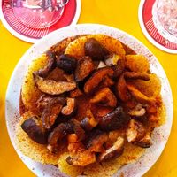 Pop (shiitake) a la gallega at Sa Capca in Blanes