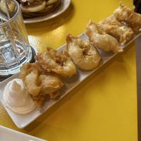 Calamari a la romana  at Sa Capca in Blanes