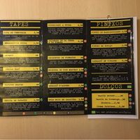 Menu at Sa Capca in Blanes