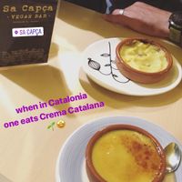 Crema Catalana at Sa Capca in Blanes
