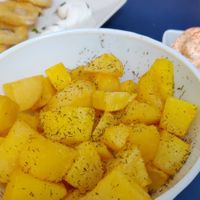 Patatas bravas at Sa Capca in Blanes