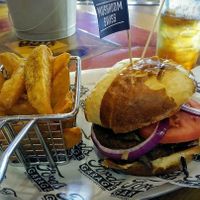 Impossible burger modified with no cheese at Ford's Garage in Lutz