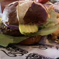 Veggie burger, dry w veggies. Side of truffle fries, no parm    at Ford's Garage in Lutz