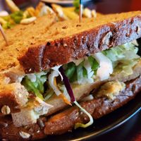 tofu sandwich at Hopyard Beer Bar in Halifax