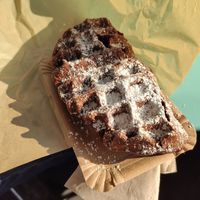 Vegan waffle at Eisdielerin in Cologne
