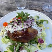 Vegan baked potato at Kökeriet in Nynashamn
