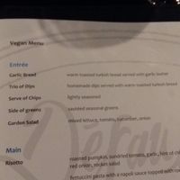 Menu at Default Restaurant in Marcoola