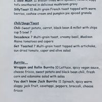Menu 1/3 at Simply Vegan by Silly's in Portland