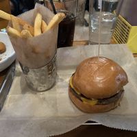 Impossible burger and nuggets   at Bareburger in Ridgewood