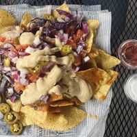 Beyond Super Nachos. Sooo good and has a nice kick to it too  at Old Shillelagh in Detroit