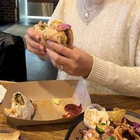 Vegan jalapeños cheese burger  at Old Shillelagh in Detroit
