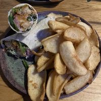 Beyond Buffalo Chicken Wrap w/Friesd  at Old Shillelagh in Detroit