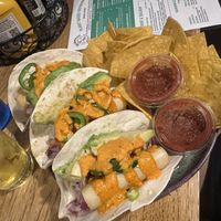 Heart of palm fysh tacos  at Old Shillelagh in Detroit
