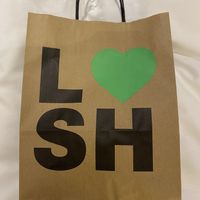 Bag #Veganuary at LUSH - Liverpool St in London