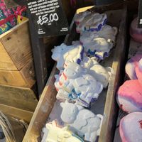 HappyCow bath bombs! 😉  at LUSH - Liverpool St in London