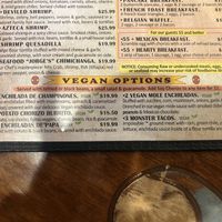 Menu   at Cantina Azteca in Carmichael