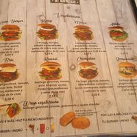 Vegetarian menu at H Burger  in Gran Canaria