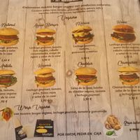 Vegan menu at H Burger  in Gran Canaria