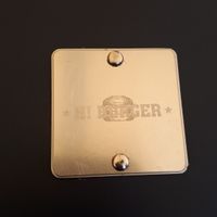 H burger menu booklet at H Burger  in Gran Canaria