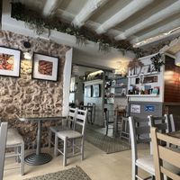 I sido de dinning area  at Hari's Creperie in Crete