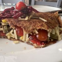 Super generous filing.  at Hari's Creperie in Crete