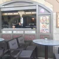 Haris at Hari's Creperie in Crete