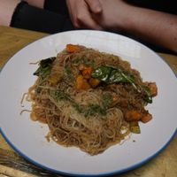 Rice noodels at Earth Cafe - Derb Zawak in Marrakech