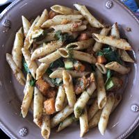 Spicy pasta  at Earth Cafe - Derb Zawak in Marrakech