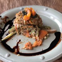 Vegan burger with a bite ;) at Earth Cafe - Derb Zawak in Marrakech