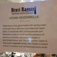 Vegan mozzarella at Bravi Ragazzzi in South West London