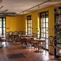 Inside at Cafe Na pul cesty in Prague