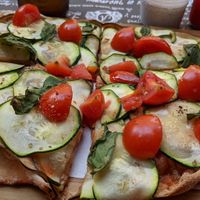 Vegan pinsa at Pinsa 'Mpo in Rome