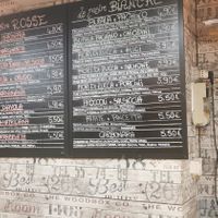 Menu at Pinsa 'Mpo in Rome