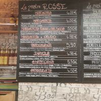 Menu at Pinsa 'Mpo in Rome