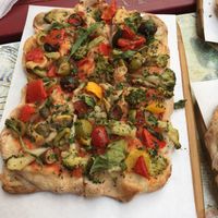 Vegan pinsa with veggies  at Pinsa 'Mpo in Rome