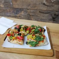 Vegan pinsa at Pinsa 'Mpo in Rome