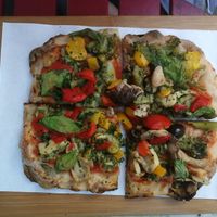 Vegan Pinsa at Pinsa 'Mpo in Rome