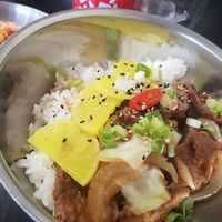 Vegan 'beef' bulgogi  at Kimchi Planet in Newcastle Upon Tyne