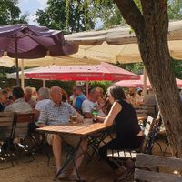 Outdoor seating at Schleusenkrug in Berlin