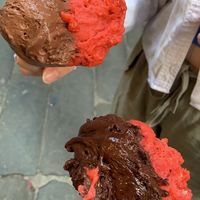 Dark chocolate and strawberry   at Box-Cream in Genoa