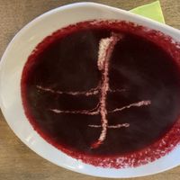 Rote Beete Suppe   at Christas in Stralsund