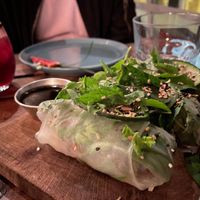 Vietnamese fresh rolls at Inside Cafe in Guanajuato