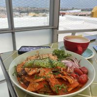 Plant based chilaquiles   at Inside Cafe in Guanajuato