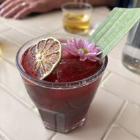 Hibiscus lemonade   at Inside Cafe in Guanajuato