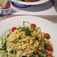 Zoodles with lentils and chilli sin carne. at Zum Alten Salzspeicher in Heiligenhafen