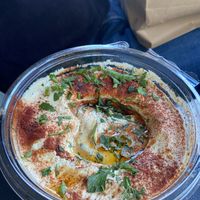 Classic hummus  at Hasiba in Los Angeles